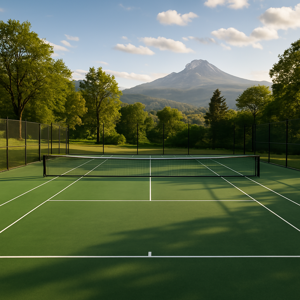 Tennis court background